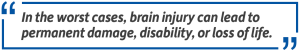 brain injury long term damage