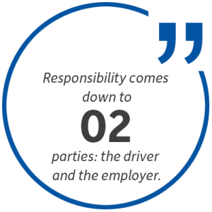 responsibility of the driver
