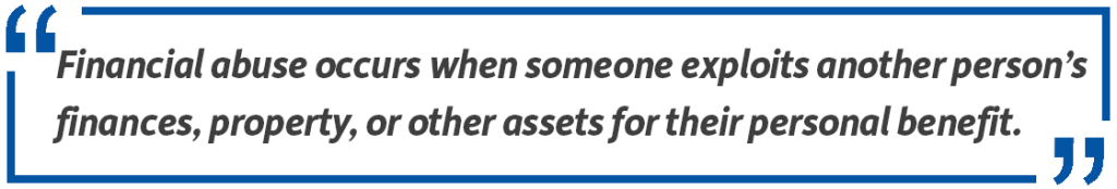 elder financial abuse