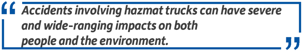 accidents involving hazmats