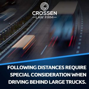 crossen blind spot following distances
