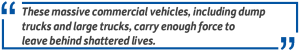 including dump trucks