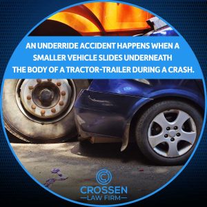 underride accidents occurs when