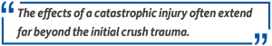 effects of catastrohpic injury