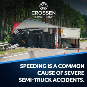 speeding is a common cause
