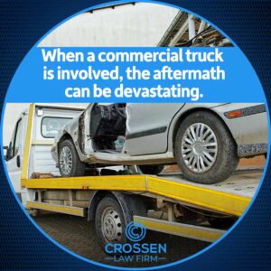 commercial truck devastating