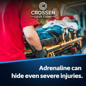adrenaline hiding injuries